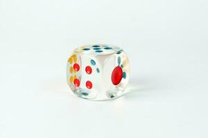 Colorful playing gaming dice photo