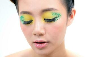 Asian Woman Fashion Makeup photo