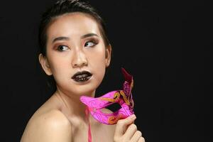 South east Asian beautiful young lady fashion makeup cosmetic photo