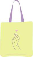 Kpop Totebag Illustration vector