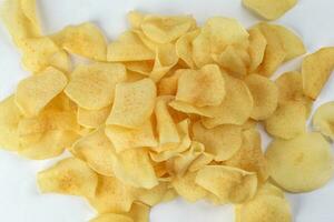 Arrowhead root arrowroot chips traditional for Chinese new year photo