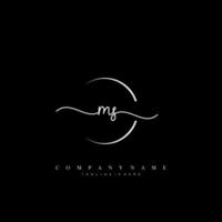 MS Initial Letter handwriting logo hand drawn template vector art, logo for beauty, cosmetics, wedding, fashion and business