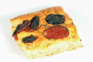 Sun dried tomato Focaccia bread photo