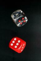 Colorful playing gaming dice photo