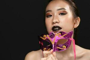 South east Asian beautiful young lady fashion makeup cosmetic photo