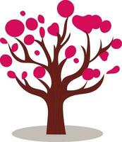 Tree With Heart Shape Icon. vector