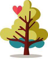 Tree Icon In Flat Style. vector