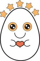 Hand Drawn Fresh Egg Illustration Graphic Element vector