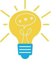 Lightbulb Power Bright Illustration Icon vector