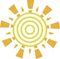 Happy Hot Summer Sun Drawn Art Doodle Character illustration vector