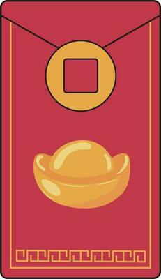 New Year Red Envelope Illustration Graphic Element Art Card