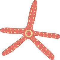 Sea Starfish Vacations Tropical Image Travel Flat Element Icon vector