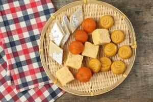 Laddu laddoo motichoor bundi  Soan papdi papri shonpapri Sandesh shondesh traditional Bengali sweets photo