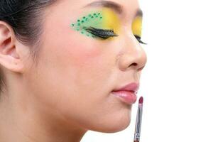 Asian Woman Fashion Makeup photo