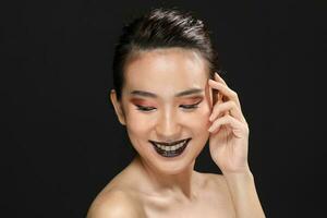 South east Asian beautiful young lady fashion makeup cosmetic photo