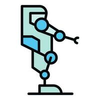 Game robot icon vector flat