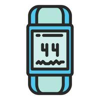 Activity tracker band icon vector flat