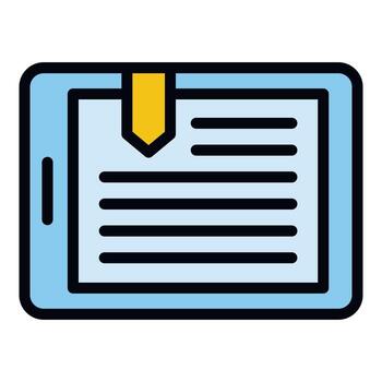 Elearning icon vector flat