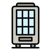 Drinking machine icon vector flat