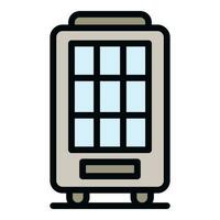 Drinking machine icon vector flat