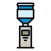 Drinking cooler icon vector flat