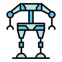 Exosuit icon vector flat