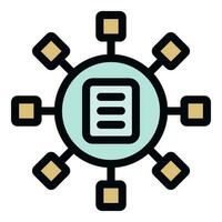 Computer file icon vector flat