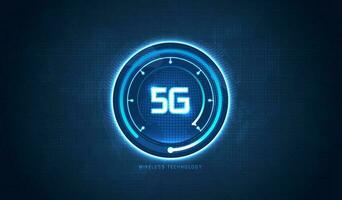 racha de luz azul, fibra óptica, línea de velocidad, fondo futurista para transmisión de datos inalámbrica de tecnología 5g o 6g, Internet de alta velocidad en abstracto. concepto de red de Internet. diseño vectorial vector