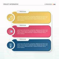 Infographic design element and number 3 options. vector