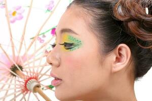 Asian Woman Fashion Makeup photo