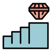 Career path icon vector flat