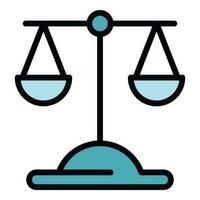 Laundry money judge balance icon vector flat