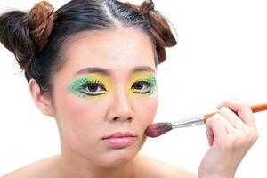 Asian Woman Fashion Makeup photo