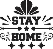 Stay Home quotes vector design vol-1