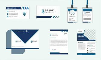 Creative modern brand identity template design for business , simple clean and vector format