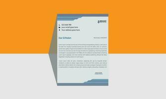 WebSimple letterhead design template with vector format