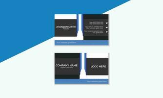 Stylish creative simple business card design, clean and vector format