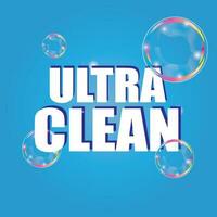 Ultra clean, soap bubble icon vector illustration symbol