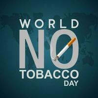 vector graphic of World No Tobacco Day good for World No Tobacco Day celebration. flat design. flyer design.flat illustration.