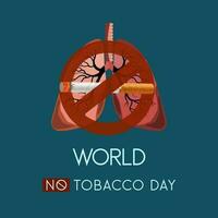 smoking cessation. world no tobacco day.Vector illustration. Tobacco Day Creative design. banner vector art