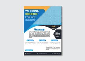 Vector medical healthcare flyer template
