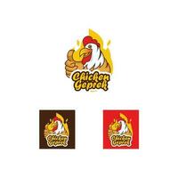 geprek chicken logo vector