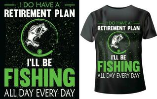 FISHING T-SHIRT DESIGN vector