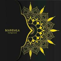 Beautiful floral mandala design, creative ornamental decorative element in circle shape vector