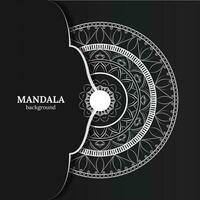 mandala design, creative ornamental decorative element in circle shape vector