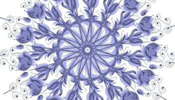 Illustration of lilac purple mandala motif background vector