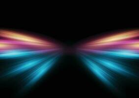 Modern abstract highspeed light motion effect on black background vector illustration