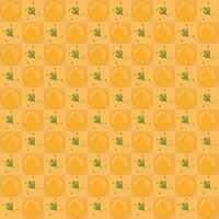 Seamless pattern with egg yolk. Colored egg chessboard background. Doodle vector eggs illustration