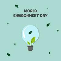 World Environment day concept. Happy Environment day, 05 June. World Environment day background illustration. vector