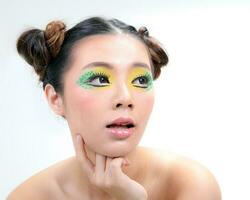 Asian Woman Fashion Makeup photo